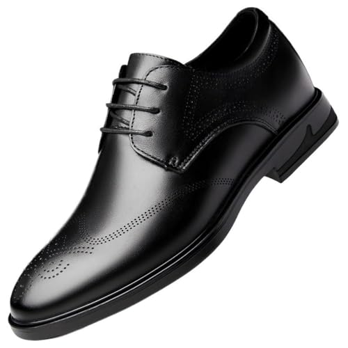 Men’s Leather Monk Strap Loafers Dress Shoes Lace Up Business Formal Round Toe Wedding Classic Office Comfortable Oxford
