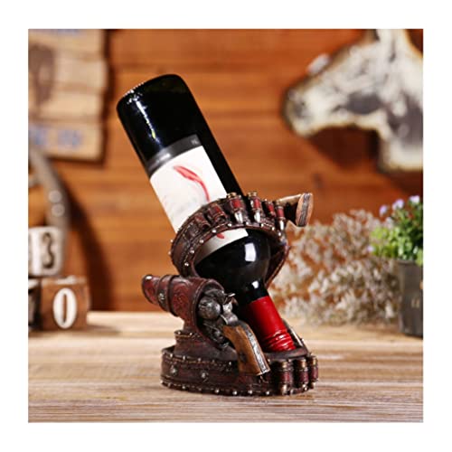 Soporte para botella de vino de resina 1 botella miniatura 4