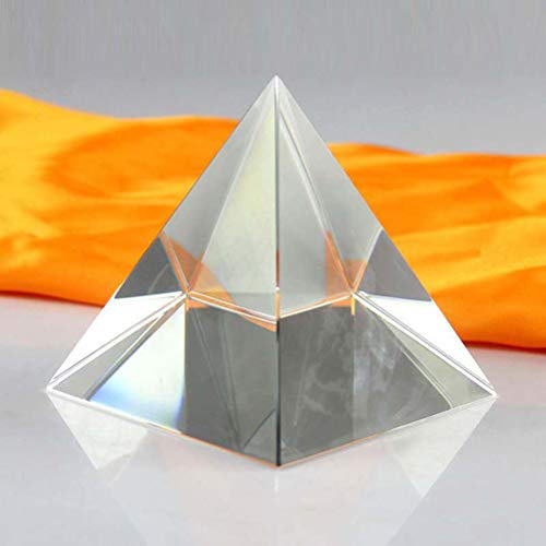 Prisma de vidro óptico de quatro lados em forma de pirâmide para experiência óptica, instrumentos óp