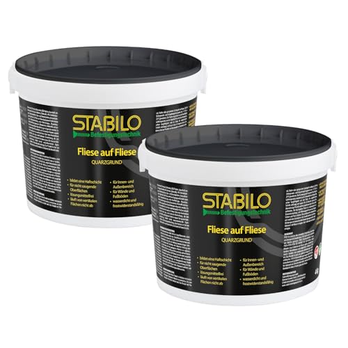 Stabilo Befestigungstechnik Fliese auf Fliese Quarzgrund 8kg | Fliesengrundierung, Grundierung für Wand- und Bodenfliesen im Innen & Außenbereich