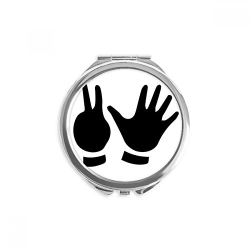 Miroir rond maquillage de poche compact pour ajuster son rouge à lèvres partout