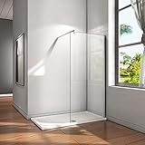 10mm EasyClean NANO Glas 140x200cm Walk in Duschwand Duschtrennwand 10mm Easy-clean Nano Glas Duschabtrennung