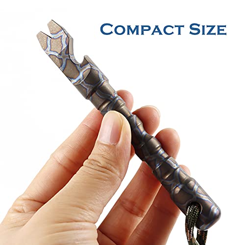 Hamans Titanium Alloy Edc Pry Bar With Bottle Opener Screwdriver Function Multi Tool (Multicolor) #TOP4