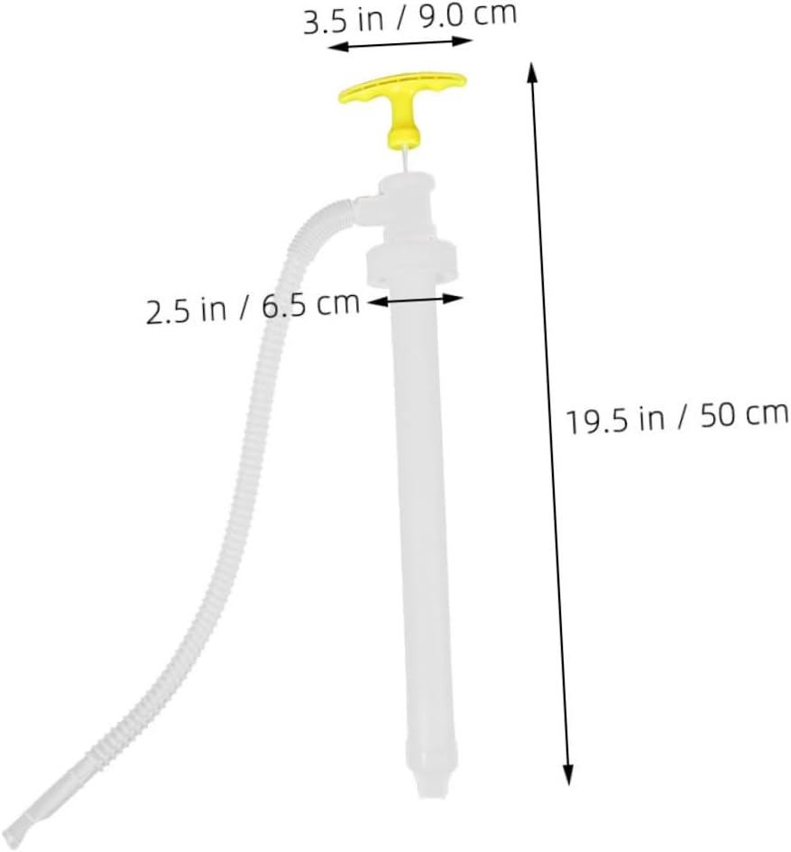Zerodeko 2pcs Manual Fuel Transfer Pump Portable Hand Operated Gas and Liquid Pump for Car Oil Drum Water and Fluid Extraction