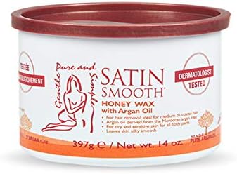 Satin Smooth Honey Hair Removal Wax with Argan Oil 14oz.