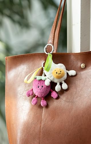 NICI 61801 Porte-clés Motif Œuf Au Plat « Happy Birthday », 7 cm, Blanc, Compagnon Fidèle Pour Sac À Dos Ou Sac, Pour Petits Et Grands – vue 6