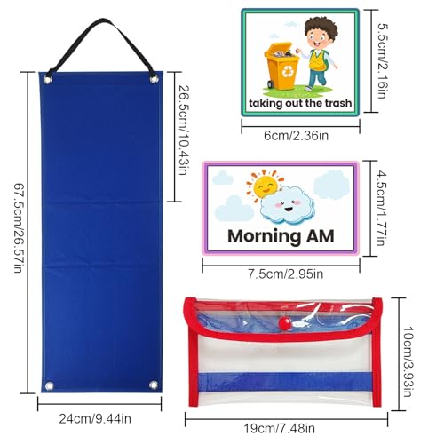 Tableau visuel pour enfants et checklist comportemental d'activités