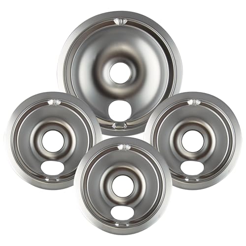 Range Kleen 119204XZ Style B Chrome 4 Pack Drip Bowls 3 Small and 1 Large