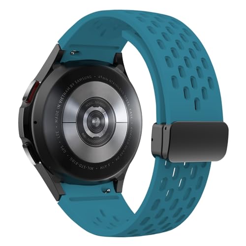 Bracelet en silicone pour Samsung Galaxy Watch 7 boucle magnétique sans espace