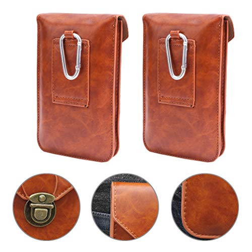 VILLCASE Homens Cinto Bolsa de Couro Bolsa de Cintura Pacote de Esportes Telefone Celular Coldre Car