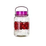 Les bocaux en verre mesurent La grande capacité est parfaite pour conserver de grandes quantités d'aliments et de boissons fermentés tels que le kombucha, le kéfir, la choucroute, le kimchi, le marinage ou la mise en conserve de primes d'été.