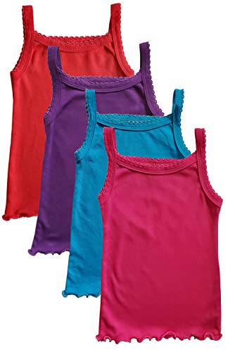 Image of B-One Kids Girls' Cotton Camisole Tank Top Undershirt (Multipack)