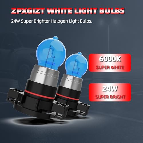 Image of Fog Light Bulbs Fit For GMC Sierra 2500 HD 2007-2015 2017-2020, 5202 High Performance Fog Lights Halogen Light Bulb, 6000K White Light, Pack of 2