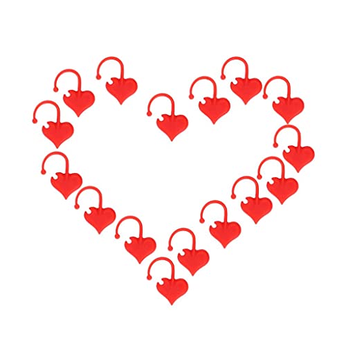 50pcs Heart Knitting Stitch Markers Crochet Locking Crochet - Thumbnail 5