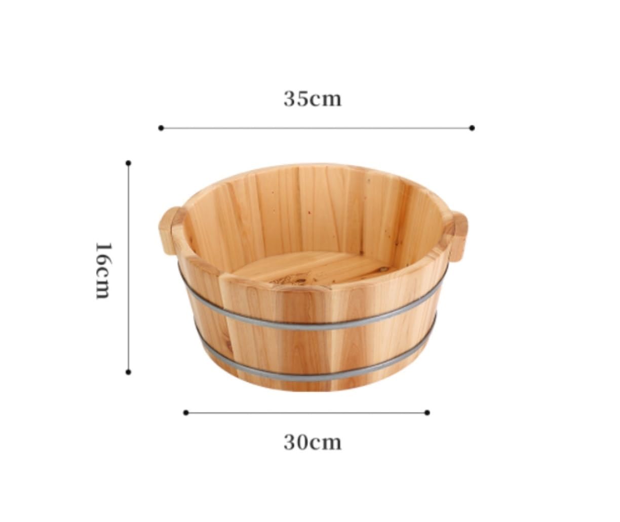 Fußbad Fussbad Fußwanne Fußbad Holzfass Fußbad Massivholz Naturverdickung Fußbecken Holzeimer Fußbad Wanne Fussbadewanne