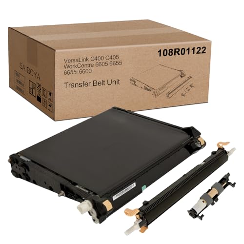 108R01122 Transfer Belt Unit Kit Replacement for Xerox Phaser 6600 VersaLink C400 C405 WorkCentre 6605 6655 6655i Printer (with Bias Transfer Roller, Feed Roller & Transfer Belt)