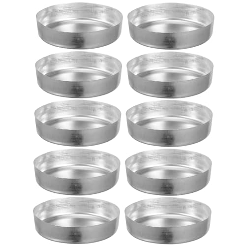 VILLFUL 10pcs Laboratory Weighing Dishes Lab Weighing Dishes Weighing Pan Laboratory Accessories Liquid Measuring Tray Laboratory Equipment Weighing Trays Mini Pour Boat Aluminum Silver