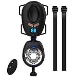 Elektrische Cup-Masturbatoren, Tragbarer Masturbator für Männer mit Abnehmbaren Gurten, Verstellbarer Penispumpe/Stroker mit LCD-Display Sexspielzeug für Männer (Schwarz)