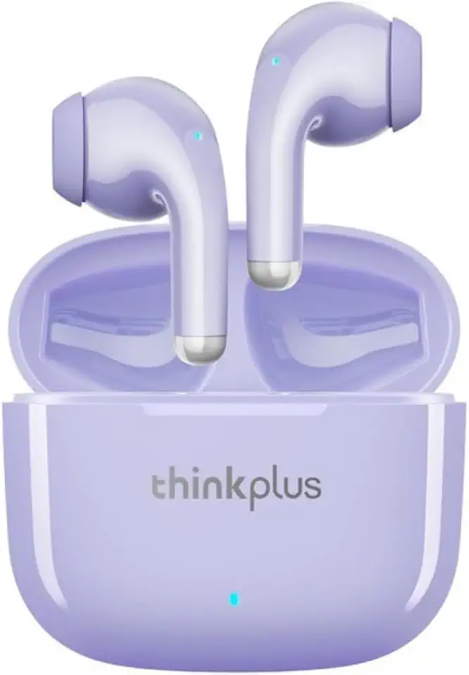 Fones de Ouvido Bluetooth 5.1 LP40 Pro – 20h de Bateria, Microfone Integrado, Resistente à Água, com Gancho para Esportes e Chamadas (Roxo)