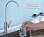 ESOW Kitchen Water Filter Faucet, 100% Lead-Free Drinking Water Faucet Fits Most Reverse Osmosis Units or Water Filtration System in Non-Air Gap, Stainless Steel 304 Body Brushed Nickel Finish