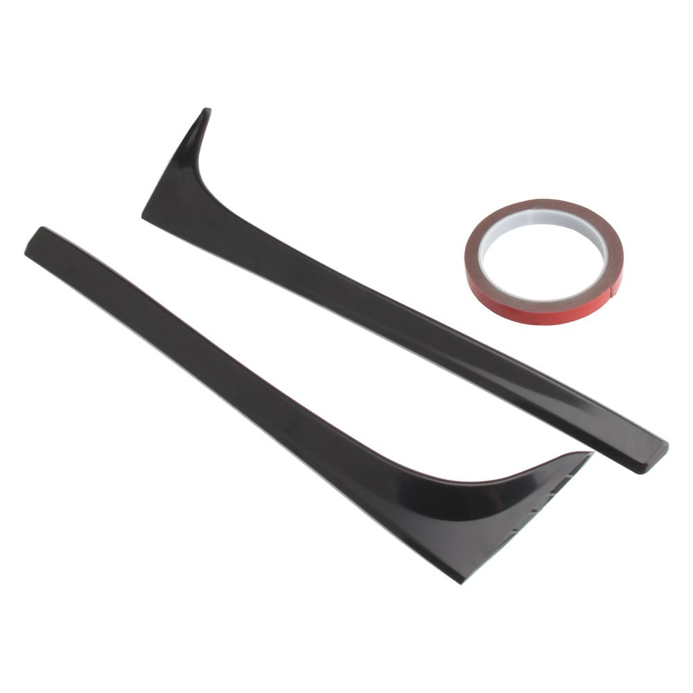Baceyong 2 x coperture per parafanghi laterali per spoiler posteriore, compatibili con V-VV Golf 7 7.5 MK7 MK7.5 2014-2018 (versione 1.2T 1.6T), nero lucido