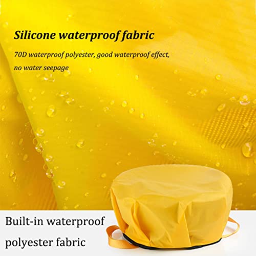 Seau pliable portable de 10 L – Lavabo de camping avec poignée, idéal pour le lavage de voiture et les activités de plein air