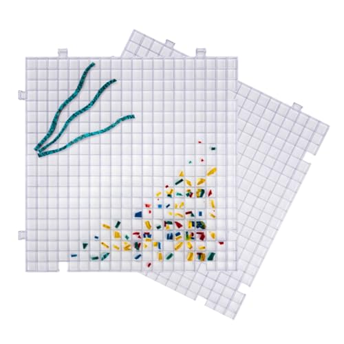 Creators Waffle Grid 2-Pack - The Original Multi-Use Modular Grid System - Solid Bottom - Best Used for Cutting Glass Catching Small Pieces Contain Water Put Under Plants Etc. - Made in USA