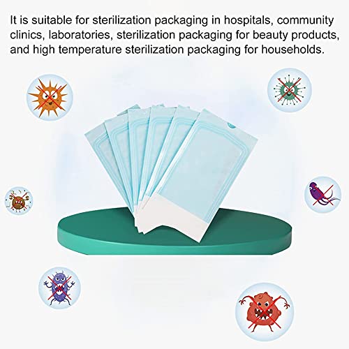 Selbstdichtender Sterilisationsbeutel,PVC Selbstversiegelnde Sterilisationsbeutel,Autoklaven-Sterilisatorbeutel für Reinigungswerkzeuge,150PC (150, 57X130+70X170+90X260)