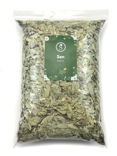 Hojas de Sen Secas a Granel – Té Laxante Natural de Senna – Cassia Angustifolia – Infusión Digestiva y Depurativa 100% Pura – Sin Aditivos (100 g, Hojas de Sen)