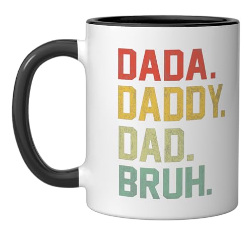 Taza de cerámica con diseño humor papa 11 onzas miniatura 1