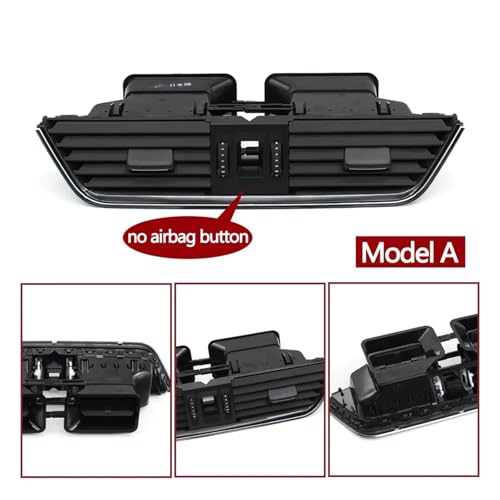 Grille de ventilation Skoda Octavia centrale en ABS noir haute résistance modèle A