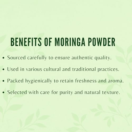 AYURVEDASHREE Moringa Leaf Powder 100 Gm I Moringa Olifera Powder I Lab Tested for Purity I Non GMO I Vegan - Thumbnail 6