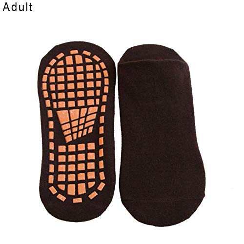 Miyaer Pilates Yoga Socks Cotton Socks Trampoline Socks Non Slip Fitness Dance Barre Ballet Grip Socks with Anti-Slip Cushioning Bandage for Adults Men Women Children Special