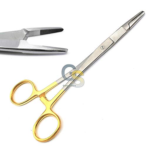 G.S Olsen HEGAR Needle Holder and Scissor Combination, 5-1/2 INCH, TC, German Grade Best Quality