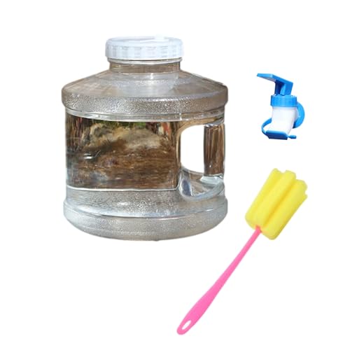 Depósito de agua a prueba de fugas de alta capacidad grifo integrado y cepillo extraíble para acampar senderismo emergencia almacenamiento de agua con grifo