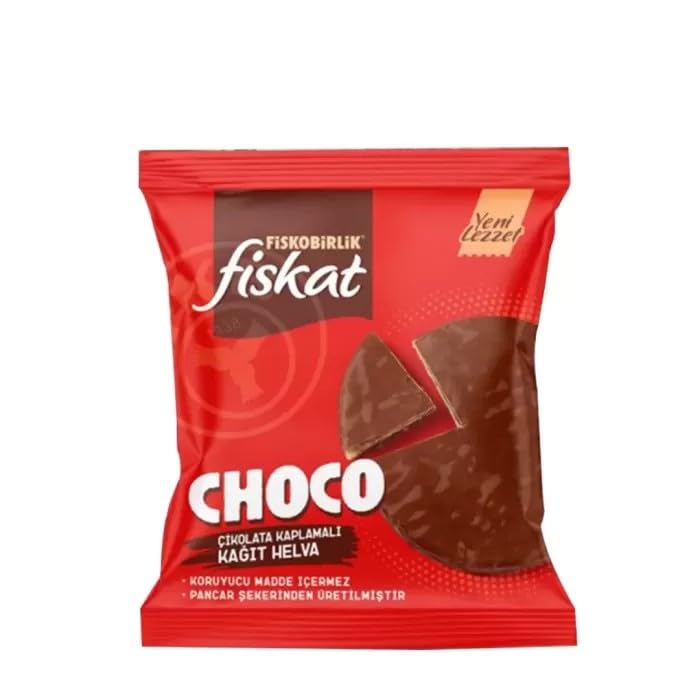 Fiskobirlik Fiskat Çikolata Kaplı Kağıt Helva 30 Gram