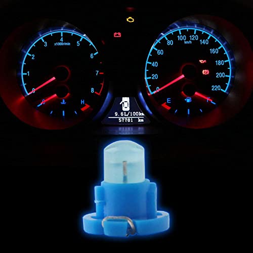 Grandview 10Pcs T4.2 Cob 1 Smd Led For Dashboard Instrument Cluster Light Car Light Bulb Side Light Indicator Light Interior Panel Bulb Light 12V (Blue) #TOP5