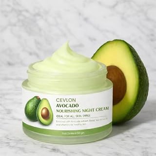 KITCH FOX Avocado Korean Night Cream | Deep Hydration & Skin Brightening | Anti-Aging & Wrinkle Repair | Nourishing Korean... Price In India