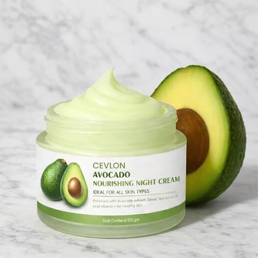 KITCH FOX Avocado Korean Night Cream | Deep Hydration &amp; Skin Brightening | Anti-Aging &amp; Wrinkle Repair | Nourishing Korean...