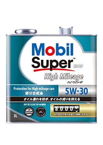 モービル(Mobil) エンジンオイル Mobil Super 2000 High Mileage 5W-30 SP GF-6A...