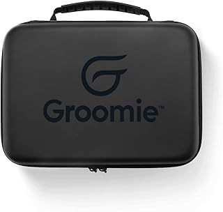 Groomie BaldiePro Travel Case (Black) — Shaving Kit Travel Organizer For Men — Sleek Portable Hard Case for Carrying On the Go — Electric Head Shaver Grooming Accessories Case for Men