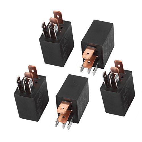 Aexit DC 24V Antitheft 40A Rated Current 1NO 1NC SPDT 5 Pins Car Automotive Alarm Accessories Relay 5pcs