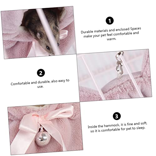 Balacoo 2 Pçs Saco Forma Animais Anão Acessórios De Inverno Animal Quente Dormindo Gato Rosa Bolsa N