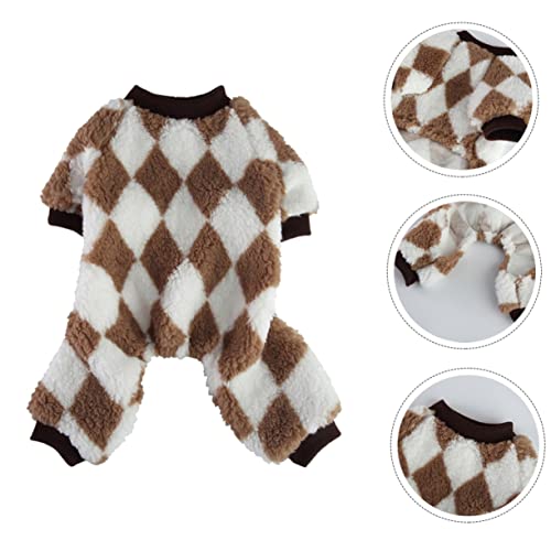 Yardwe 4 Pcs roupas para animais de estimação cachorro pijama de inverno cachorro de estimação prese