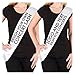 SonaGear Custom Sashes for Women - Perfect for Birthdays, Pageants, Bachelorette Parties, Baby Showers, and More - Satin Finish, Sweet 16, Bride, Just Engaged, Just Married sash Black