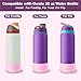 Beonsky 2 PCS Glitter Silicone Boot for Owala Water Bottle 32 oz, Anti-Slip Protective Sleeve for FreeSip/Twist/Flip Stainless Steel Water Bottles Accessories