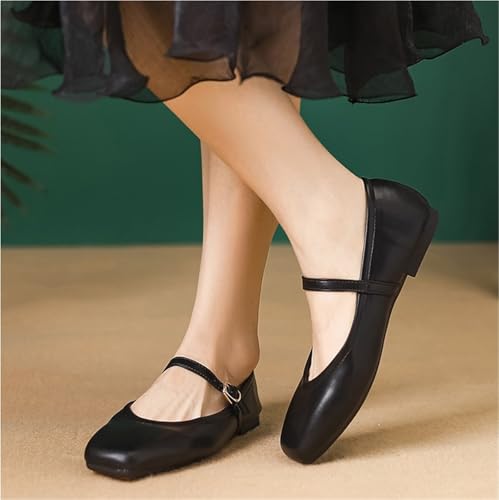 Mary Jane Shoes Female Versatile Chic Women's Slip On Flats4