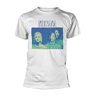 Nirvana ERODE Homme T-Shirt Manches Courtes Blanc Regular/Coupe Standard - Les Beatles, Paul McCartney, John Lennon, RIngo Starr, George Harrison
