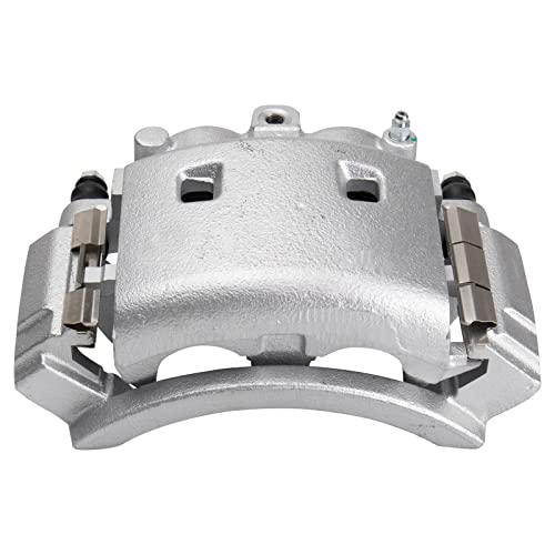 Image of TRQ Rear Brake Caliper Set Zinc Coated Brackets Compatible with 2003 Dodge Ram 3500 2003 Ram 3500 Van 2003-2008 Dodge 3500