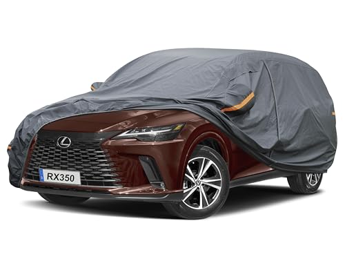 GUNHYI Premium Car Cover Custom Fit Lexus RX350 (2015-2026), 16 Layers Heavy Duty Car Cover Waterproof All Weather with Zipper Door for Sun Rain Snow Dust Uv Protection
